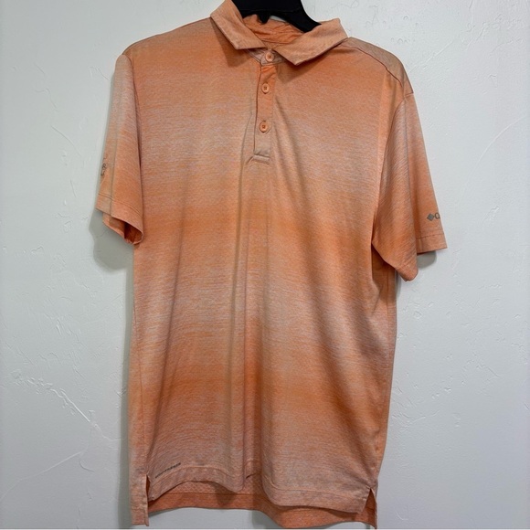 Columbia Golf Orange Polo Short Sleeve Men's Medium "BELMAR GOLF CLUB" Shirt - Picture 1 of 10